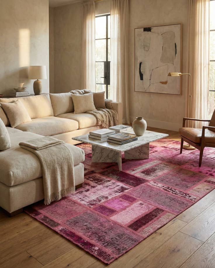 Detail image of 6' x 7' 5 Hand Knotted Ultra Vintage Persian Wool Rug