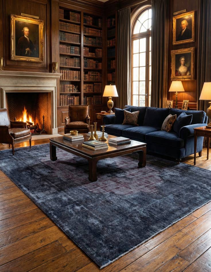 Detail image of 9' 7 x 12' 8 Vintage Royal Wool Rug