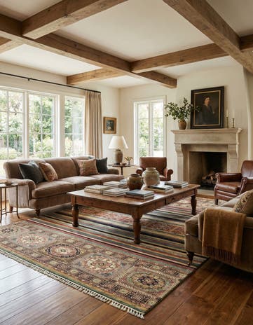 6' 8 x 9' 7 Hand Knotted Ariana Ziegler Wool Rug