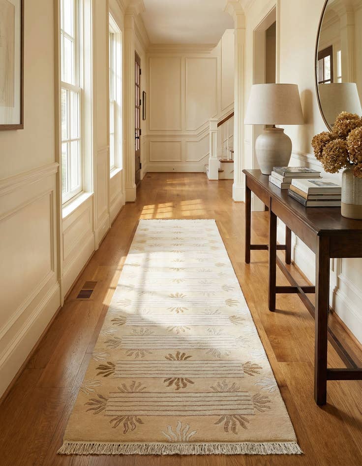 Detail image of  2' 9 x 12' 10  Hand Knotted Darya Wool Runner Rug