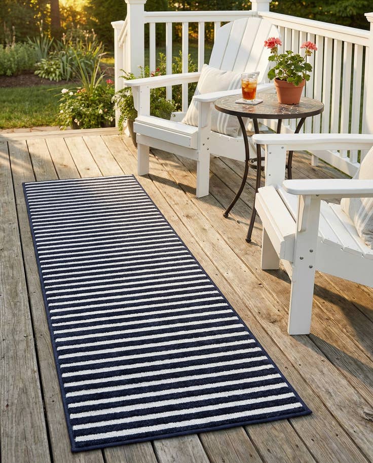 Detail image of 2' x 6' Easy-Clean Sabrina Soto Indoor / Outdoor Runner Rug