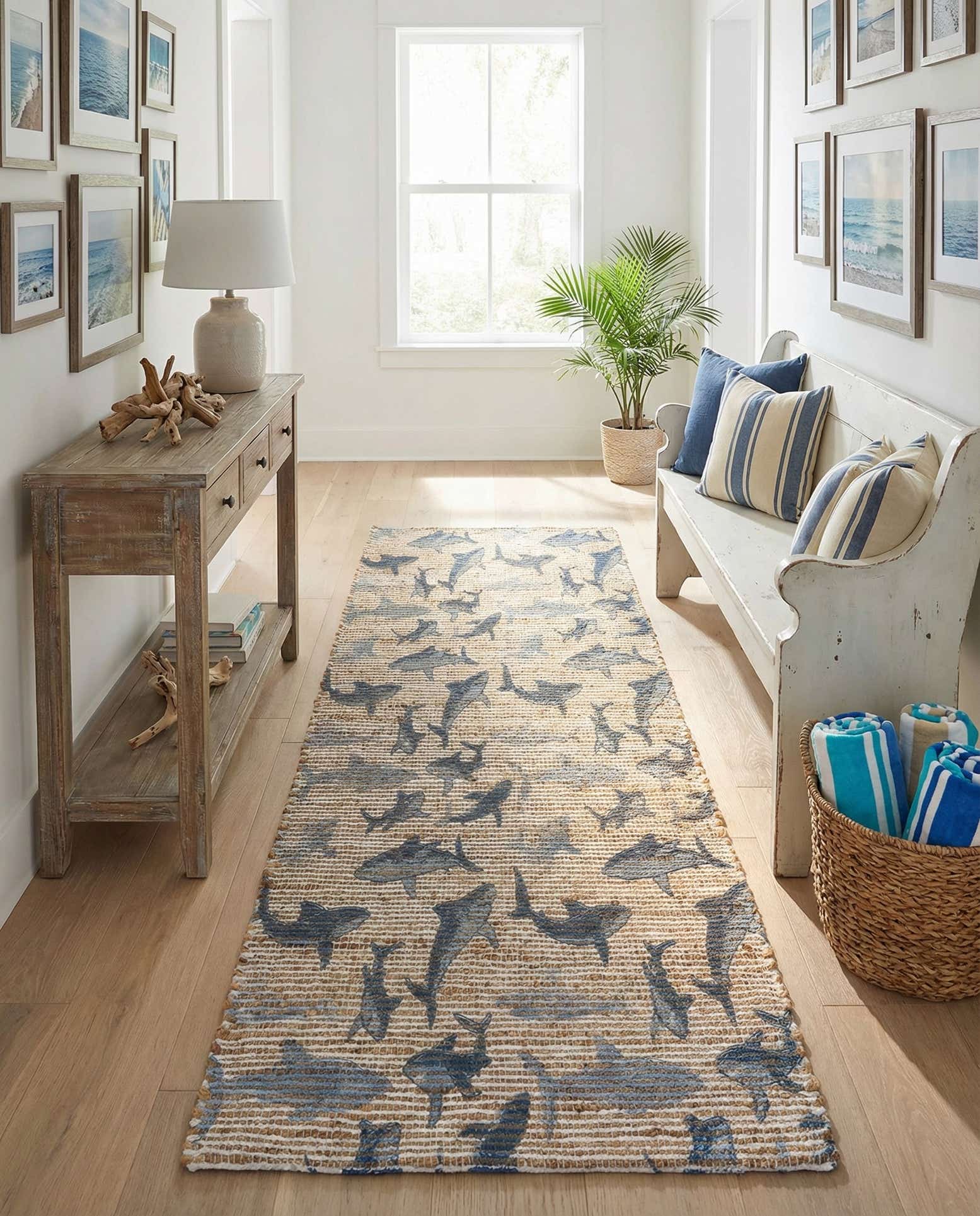 2' x 6' 1 Hand Woven Chenille Jute Runner Rug
