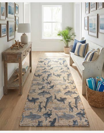2' x 6' 1 Hand Woven Chenille Jute Runner Rug