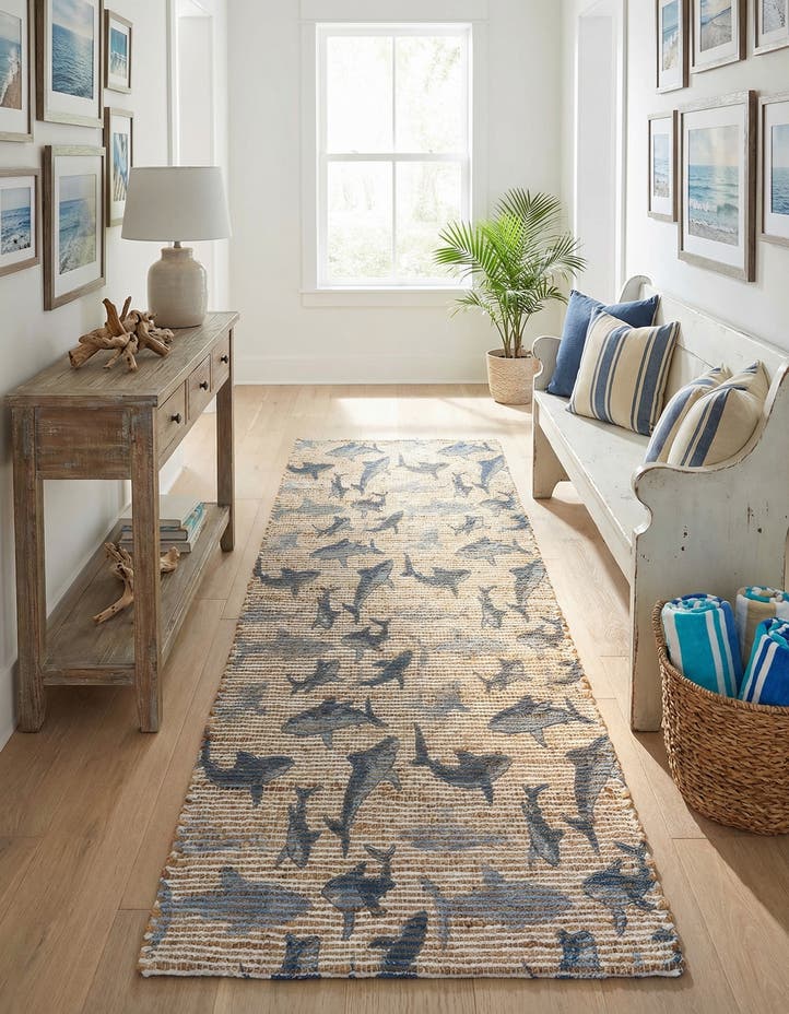 2' x 6' 1 Hand Woven Chenille Jute Runner Rug