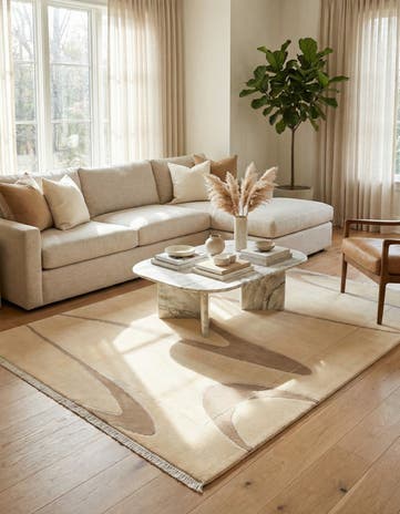 5' 8 x 8' Hand Knotted Darya Wool Rug