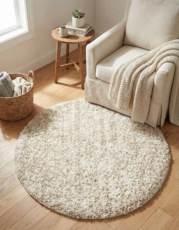 3' 3 x 3' 3 Athena Shag Round Rug