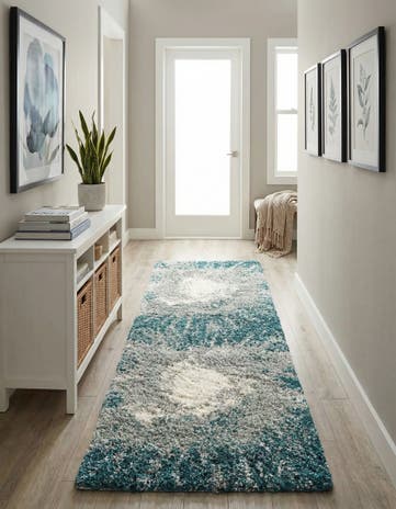 2' 7 x 8' Soft Touch Shag Runner Rug