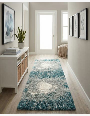 2' 7 x 8' Soft Touch Shag Runner Rug