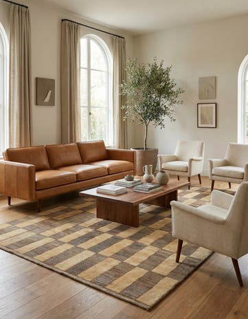 6' 6 x 9' 10 Hand Knotted Modern Ziegler Oriental Rug
