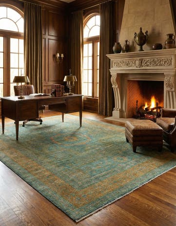 8' 2 x 11' 4 Hand Knotted Mamluk Rug