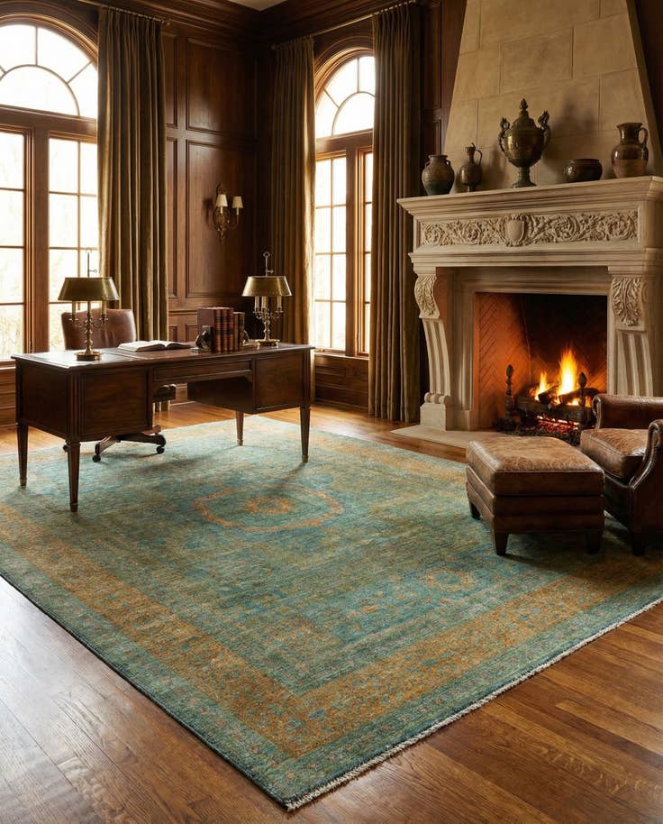 Detail image of 8' 2 x 11' 4 Hand Knotted Amina Rug