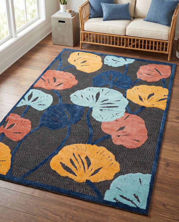 Detail image of 5' 3 x 8' Easy-Clean Belize Indoor / Outdoor Rug