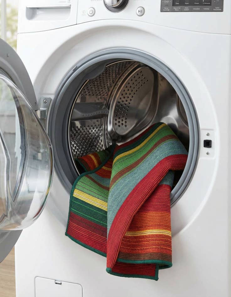 Detail image of  1' 4 x 1' 4  Washable Modern Indoor / Outdoor Sample Rug