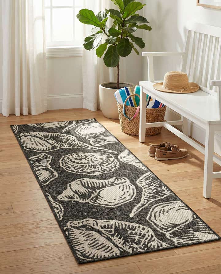 2' x 5' 3 Easy-Clean Coastal Indoor / Outdoor Runner Rug