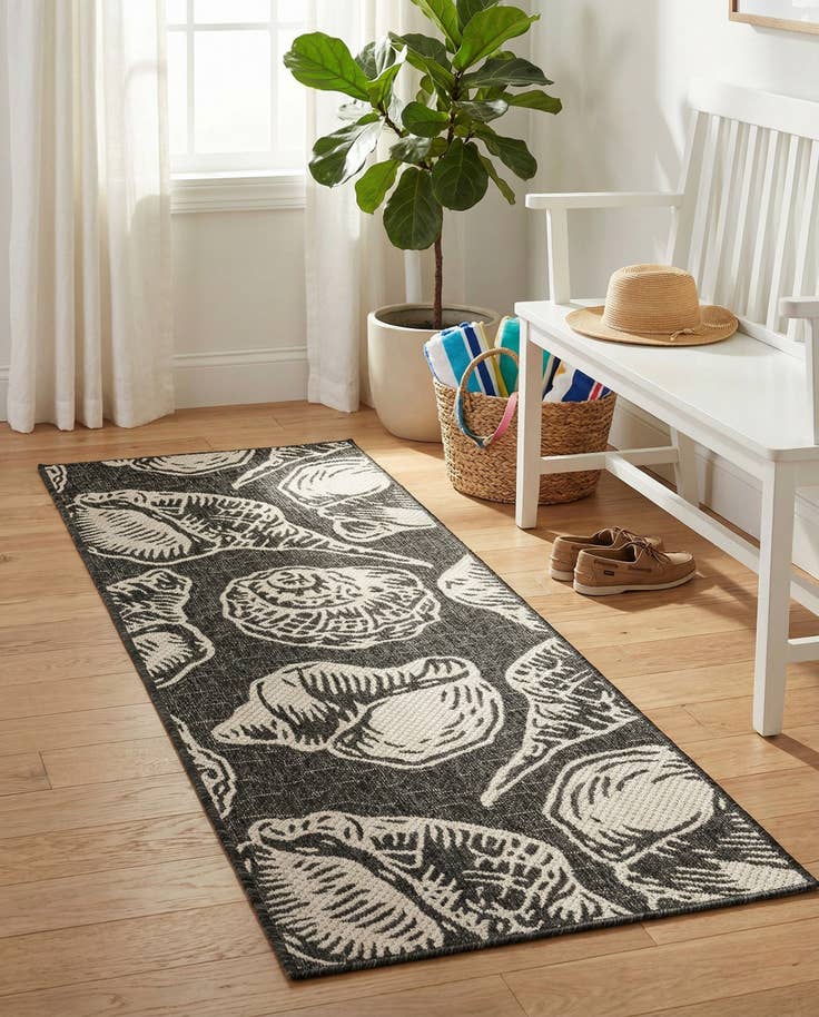 Detail image of 2' x 5' 3 Easy-Clean Coastal Indoor / Outdoor Runner Rug