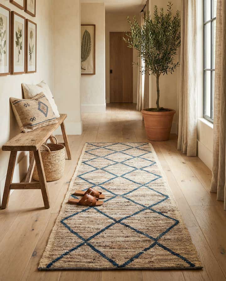 3' x 10' 9 Hand Knotted Moroccan Wool Runner Rug