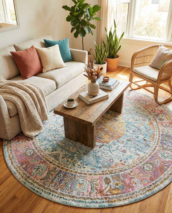 245cm x 245cm Havana Tapis Rond