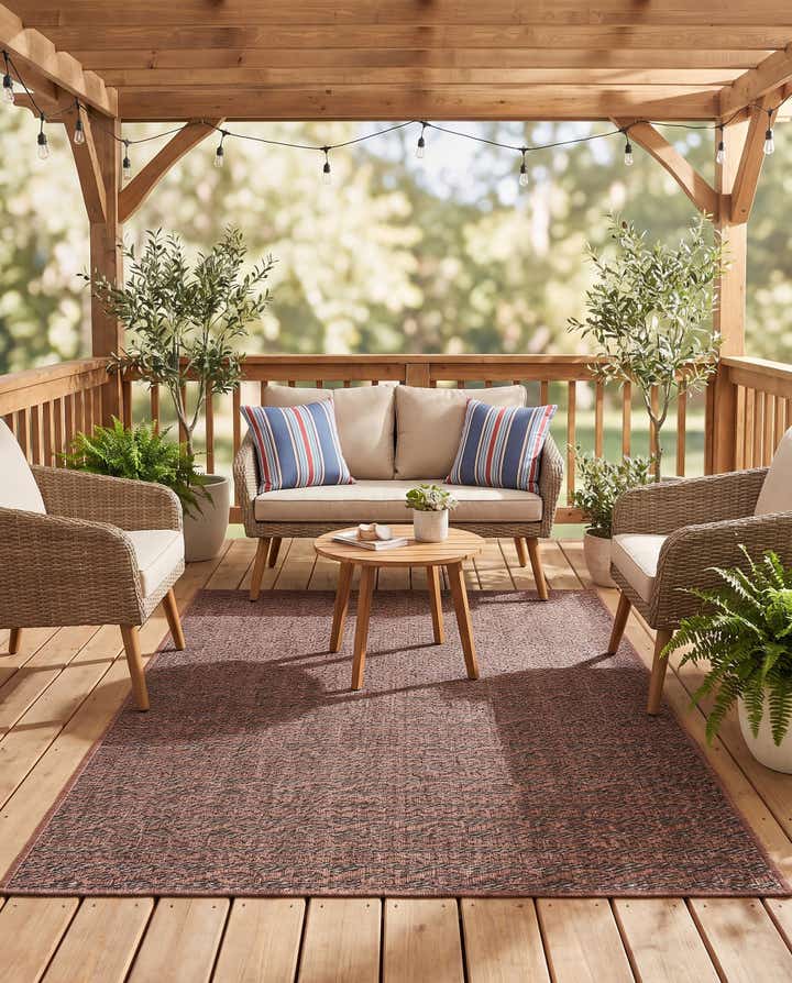 4' x 6' Easy-Clean Modern Indoor / Outdoor Rug