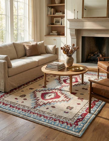 5' x 7' 2 Hand Knotted Oushak Wool Rug