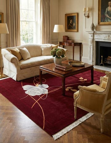 6' 8 x 9' 11 Hand Knotted Darya Wool Rug