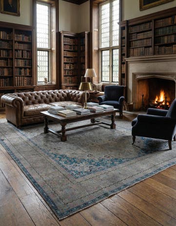 9' 5 x 12' 6 Hand Knotted Ultra Vintage Persian Wool Rug