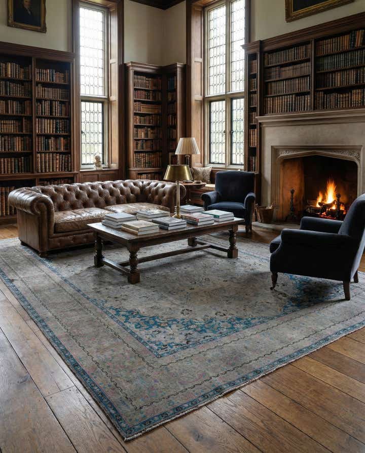 9' 5 x 12' 6 Hand Knotted Ultra Vintage Persian Wool Rug