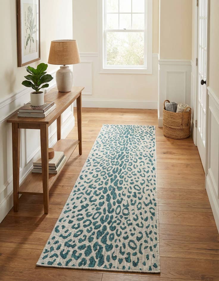 Detail image of 2' x 8'  Washable Safari Indoor / Outdoor Runner Rug