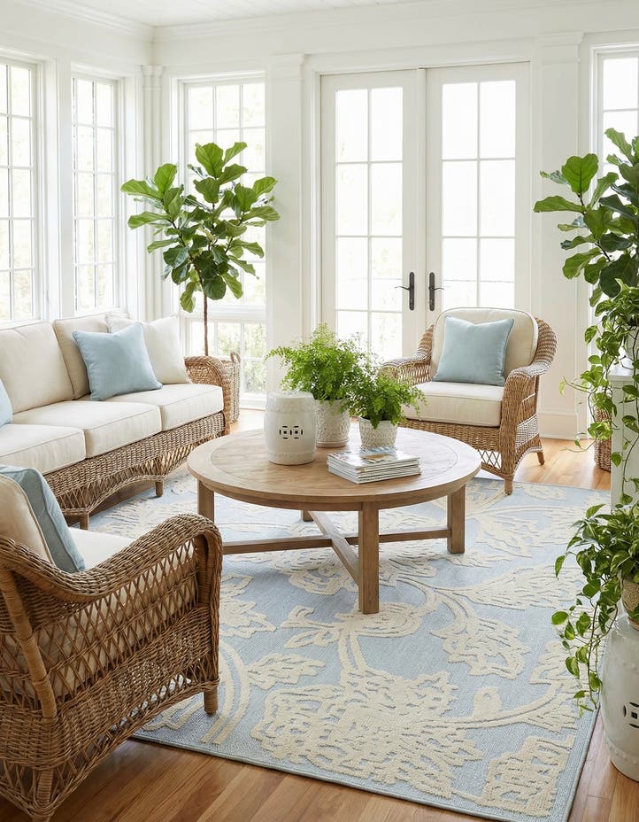 7' 10 x 7' 10 Easy-Clean Aruba Indoor / Outdoor ...