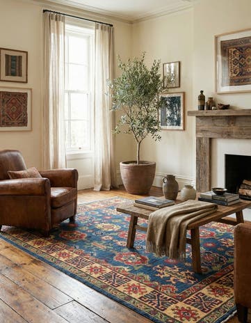 5' x 6' 6 Hand Knotted Kazak Rug