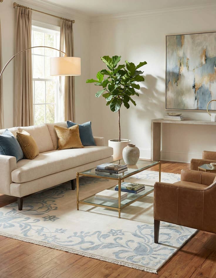 Detail image of 5' 6 x 7' 10  Hand Knotted Darya Wool Rug