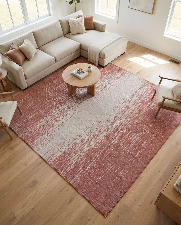 10' 8 x 10' 8 Easy-Clean Modern Indoor / Outdoor Square Rug