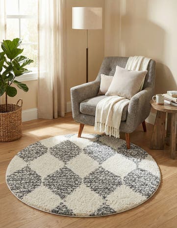 3' 3 x 3' 3 Serenity Shag Round Rug