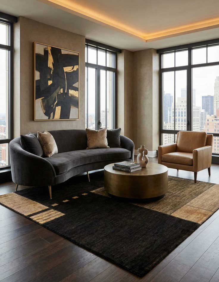 Detail image of 5' 3 x 6' 3 Juma Wool Rug