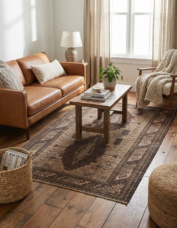 3' 8 x 6' 2 Hand Knotted Ultra Vintage Persian Wool Rug