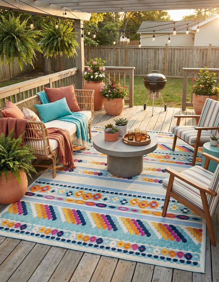 7' x 10' Easy-Clean Aruba Indoor / Outdoor ...