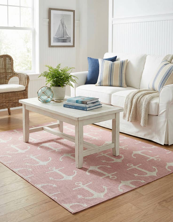 Detail image of  4' x 6'  Washable Coastal Indoor / Outdoor Rug