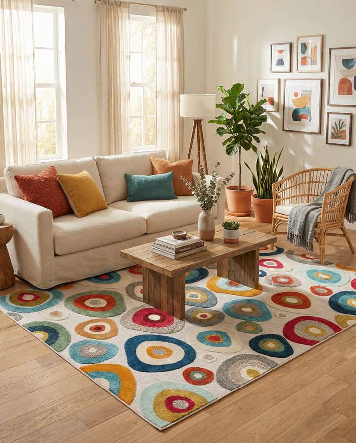 7' 10 x 10' Easy-Clean Casablanca Indoor / Outdoor Rug