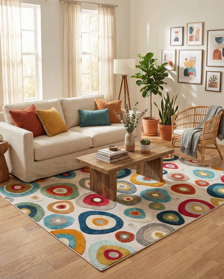 Detail image of 7' 10 x 10' Easy-Clean Casablanca Indoor / Outdoor Rug