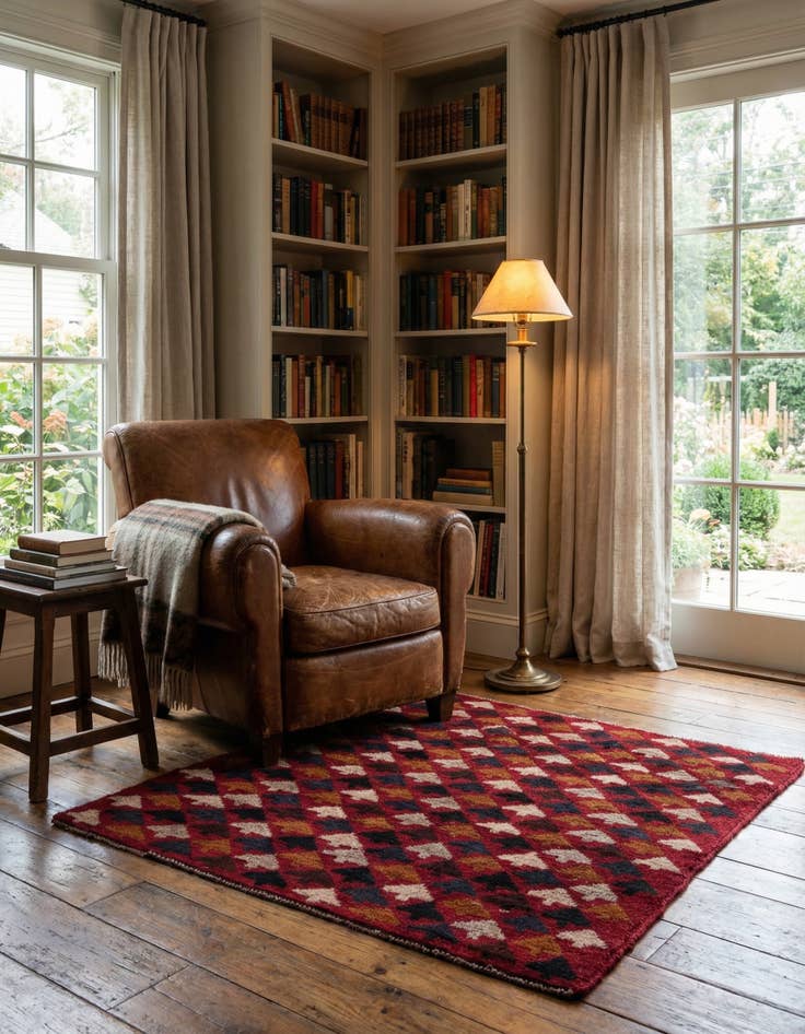 Detail image of  2' 10 x 4' 6  Hand Knotted Balouch Persian Wool Rug