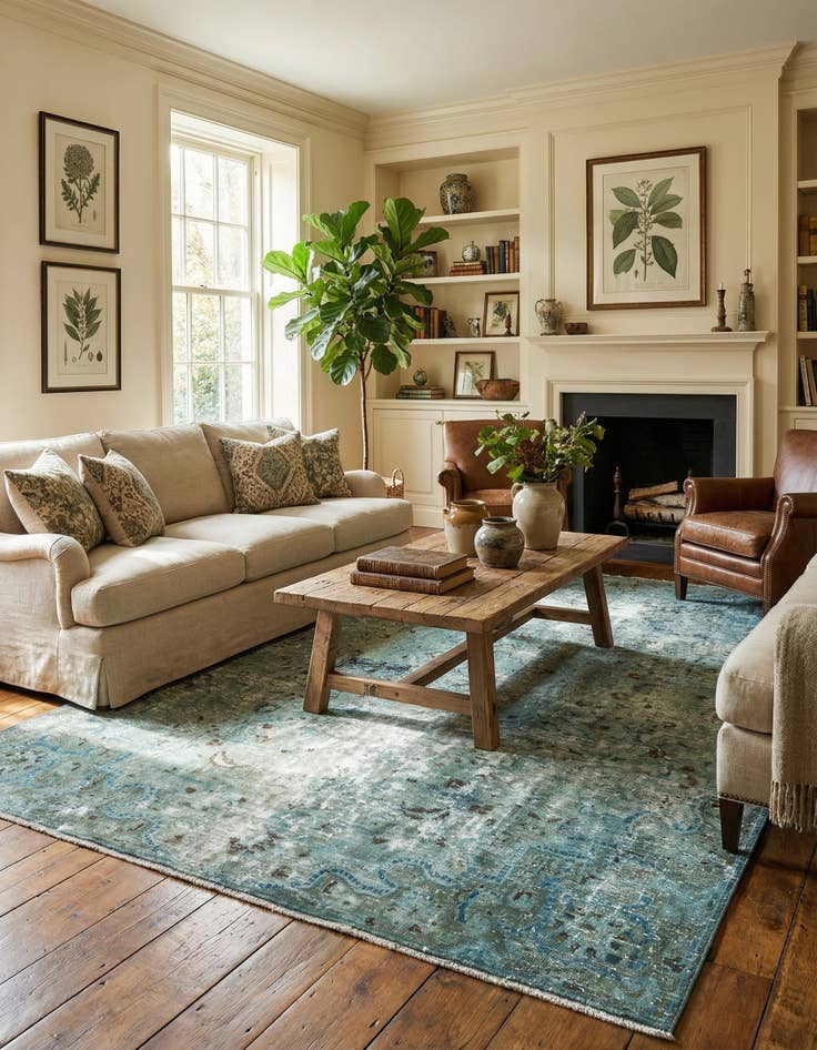 Detail image of 6' 5 x 9' 3 Vintage Rug