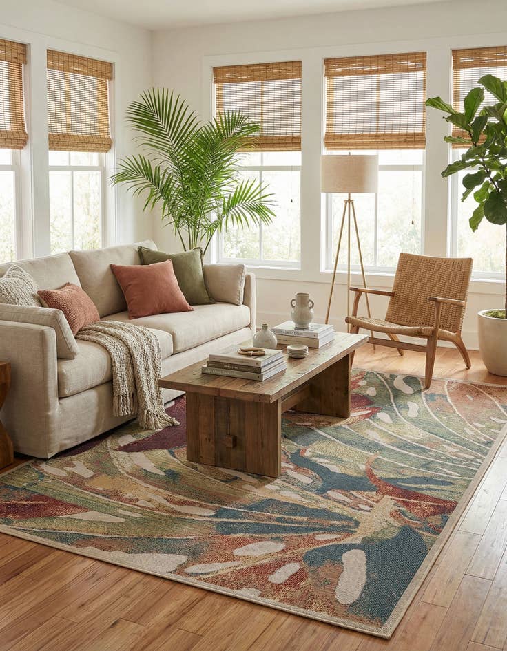 Detail image of  7' 10 x 11'  Washable Baja Indoor / Outdoor Rug