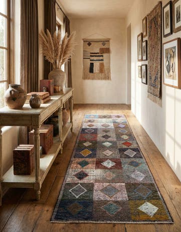 4' 5 x 15' 6 Hand Knotted Moroccan Wool Runner Rug