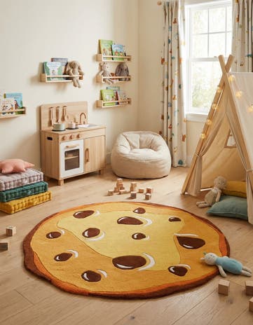4' 1 x 4' 1 Playtime Kids Wool Freeform Rug