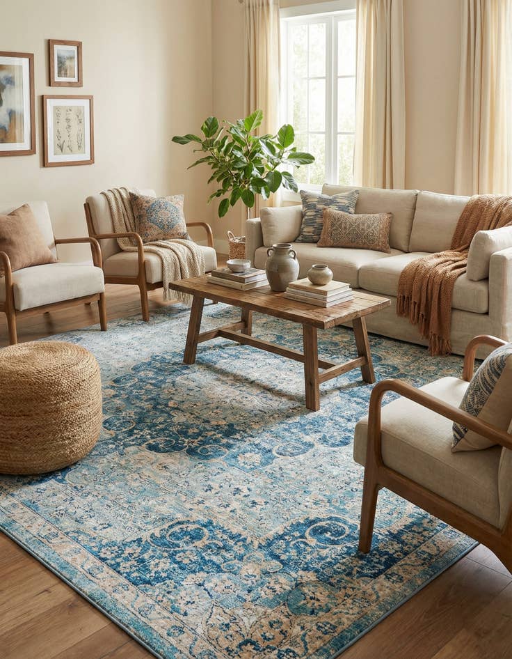 Detail image of  10' 2 x 10' 2 Newport Square Rug