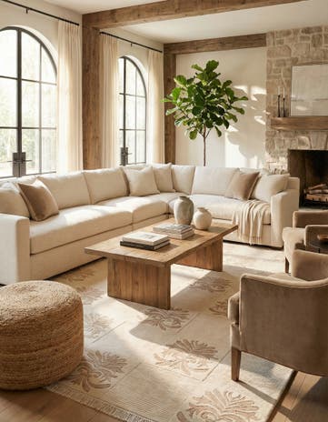 6' 7 x 9' 7 Hand Knotted Darya Wool Rug