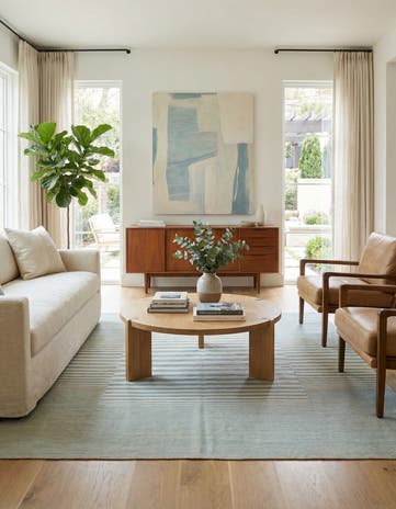5' 10 x 7' 8 Hand Woven Kilim Modern Wool Rug