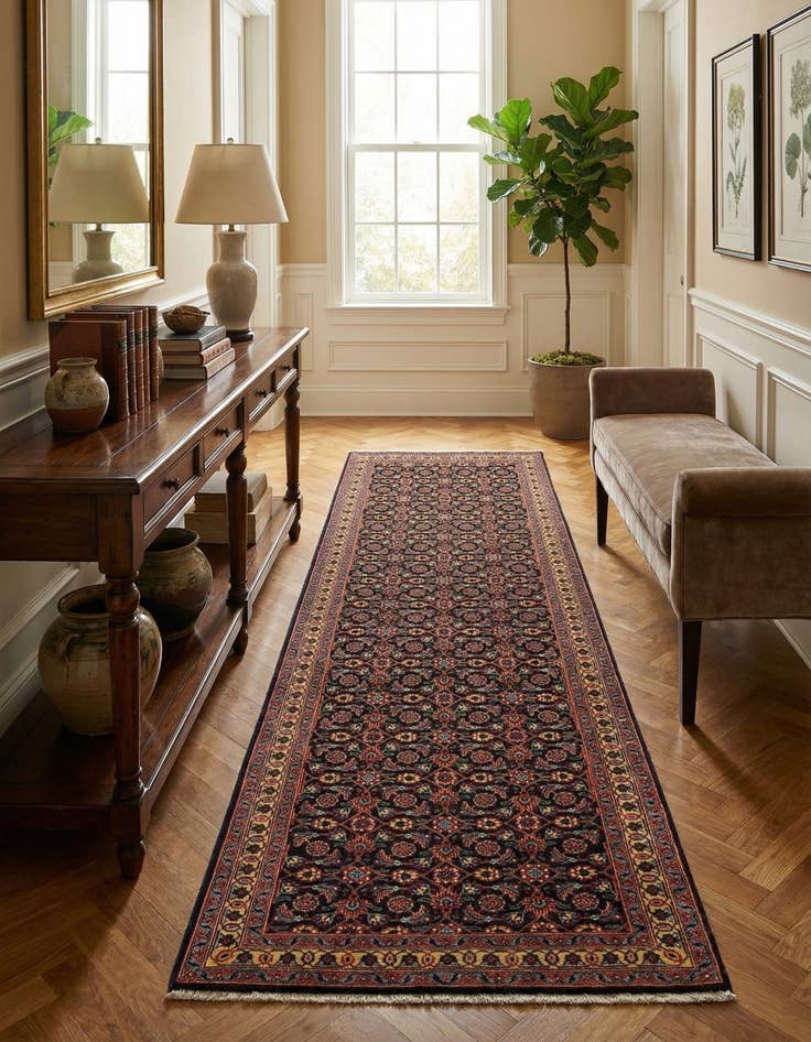 Detail image of 2' 3 x 6' 6 Tabriz Mahi Wool Runner Rug