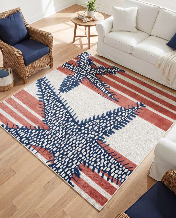 7' 10 x 7' 10 Easy-Clean Belize Indoor / Outdoor Square Rug