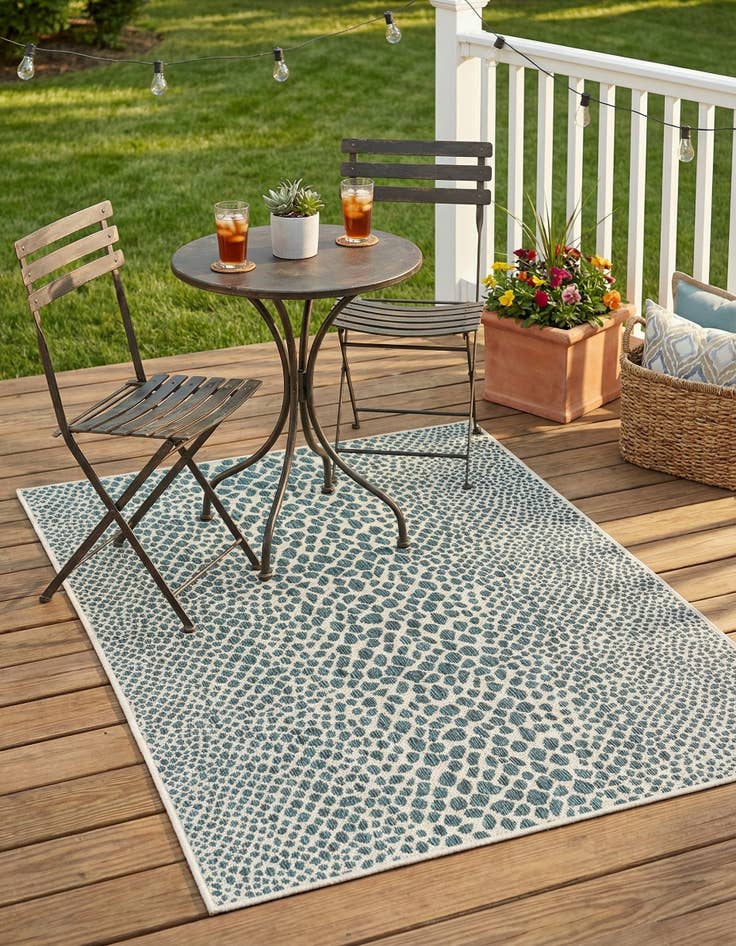 Detail image of 4' x 6' Easy-Clean Jill Zarin Cape Town Indoor / Outdoor Rug