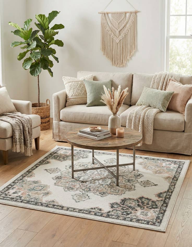 Detail image of 4' x 4' Parker Square Rug